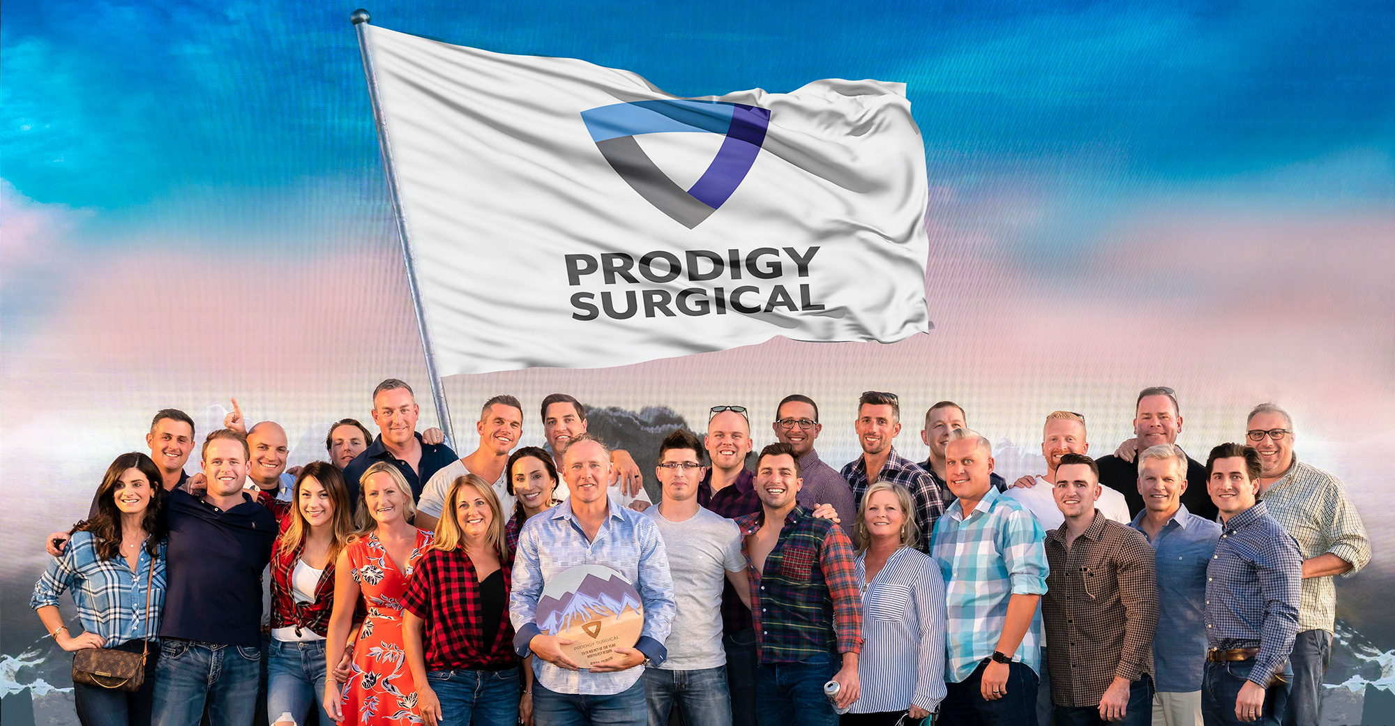 Group picture of Prodigy Surgical team members.