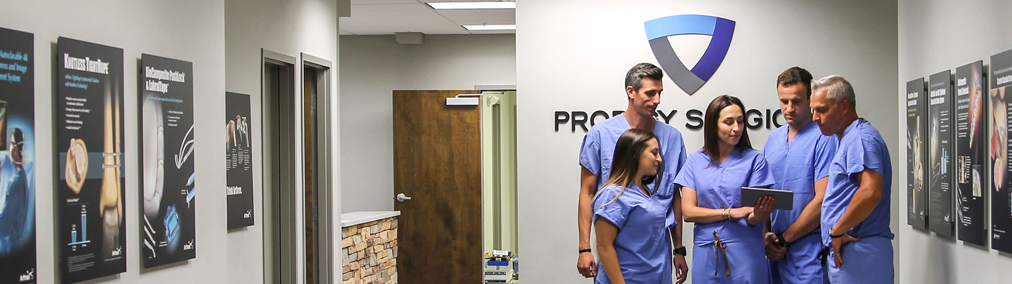 Prodigy surgical members working background